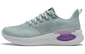 Кроссовки женские с низким верхом зеленые/фиолетовые 361°