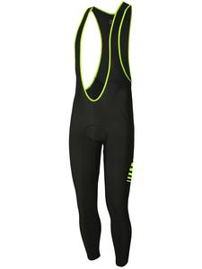 Rh+ Велосипедные шорты Nordic Bibtight в черно-салатовом цвете