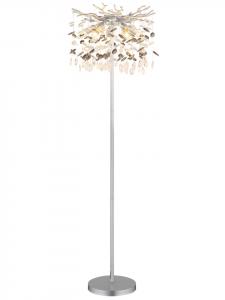 Напольная лампа "QUEENA" серебристого цвета