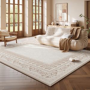 Budis Ковер 180х250 см для гостиной/спальни в французском винтажном стиле, водонепроницаемый, устойчивый к пятнам, утолщенный