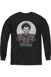 Футболка с длинным рукавом "Бэтман в беде" для детей Gildan, черный