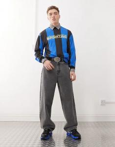 COLLUSION – X001 – Очень широкие джинсы серого цвета