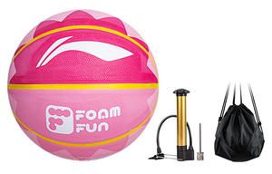 LINING Резиновый баскетбольный мяч pink размер 7 тренировочный unisex china