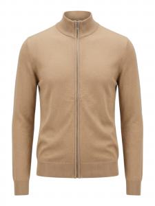 TEESHOPPEN Вязаный кардиган в бежевом цвете