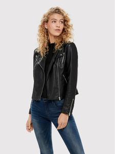 Куртка из искусственной кожи, стандартного кроя Only, черный
