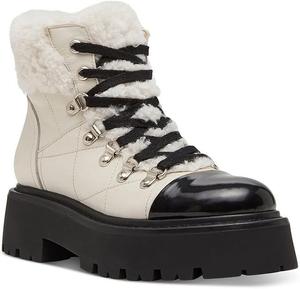 Женские ботинки Steve Madden Reyen кожаные на платформе, белый