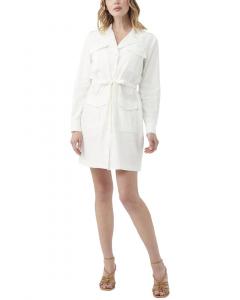 Трина Тюрк Таша Платье из льняной смеси Trina Turk, белый