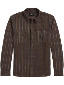 Рубашка в полоску Ralph Lauren RRL, серый