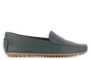 Лоферы Sauvage на плоской подошве Casas, хаки