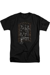 Футболка Batman Arkhams Gate с коротким рукавом для взрослых Gildan, черный