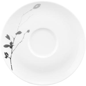 Блюдце Liberty - Dark Rose Hip большое комбинированное блюдце 16,5 см Seltmann Weiden, белый/черный