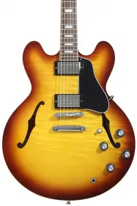 Электрогитара Gibson ES-335 с фигурной полузакрытой корпусной конструкцией - Iced Tea