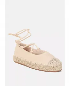 Сандалии Alaya Woven Toe Lace-Up Espadrilles London Rag, коричневый/бежевый