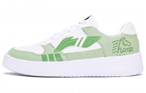 Мужские плавающие скейтбордистские кроссовки Li Ning с противоскользящей, амортизирующей и износостойкой подошвой., белый зеленый