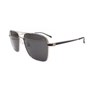 Dunhill Авиаторские солнцезащитные очки мужские черные серебристые, Black Silver