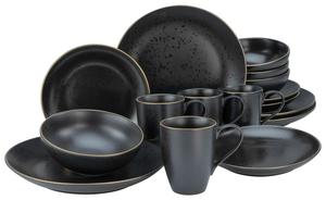 Комбинированный сервиз 16 предметов industrial gold black Creatable, черный