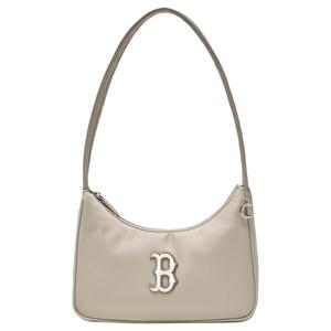 MLB Нейлоновая женская сумка через плечо бежевая