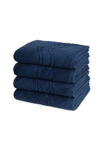 Набор полотенец Ross Cashmere Feeling, 4 штук, 50x100 см, темно-синий