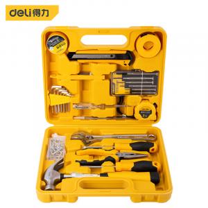 Набор инструментов Deli из 28 предметов, бытовой комбинированный ящик для инструментов, ящик для инструментов, ежедневное обслуживание, обслуживание воды, электричества и деревообработки DL1028J