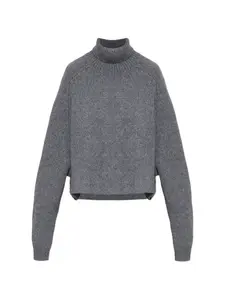 Свитер с воротником-стойкой Lisa Yang, серый