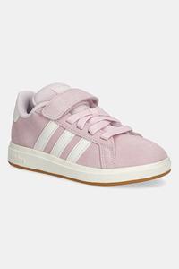 Детские замшевые кроссовки Grand Court 00s Adidas, розовый
