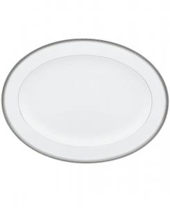 Овальное блюдо «Шарлотта», 16 дюймов Noritake, цвет platinum