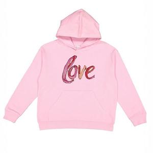 Худи Love cursive paint с молодежным принтом The Juniper Shop, Pink