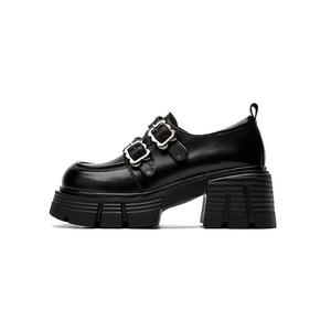 Лоферы женские черные/экрю ST&SAT