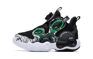 Баскетбольные кроссовки Alien Kids PS Low-top, черные/ANTA белые/флуоресцентные фруктово-зеленые Anta Kids