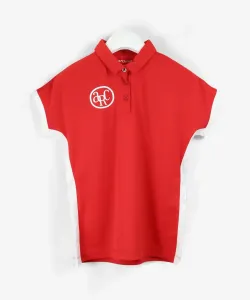 Эластичная, устойчивая к ультрафиолетовому излучению, быстросохнущая рубашка-поло с короткими рукавами Archivio, цвет Red(020)