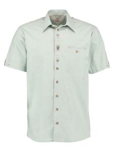 OS-Trachten Традиционная рубашка Evubus средне-зеленого цвета