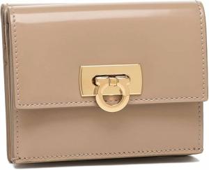 Женский кошелек Wanda Bi Fold бежевого цвета Salvatore Ferragamo, бежевый