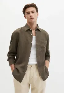 Рубашка с воротником «кент», длинными рукавами и одним прямоугольным нагрудным карманом. Marc O'Polo, Dark Nickle