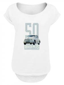 Удлиненная футболка British Motor Heritage Rover P4 75 1950 Car белого цвета F4NT4STIC