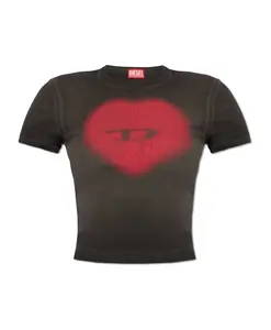 Футболка T-Ele с логотипом Diesel, серый