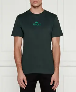 Футболка Regular fit Replay, зеленый