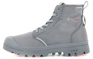 Pampa Canvas Shoes Unisex High-top Grey Flannel Palladium