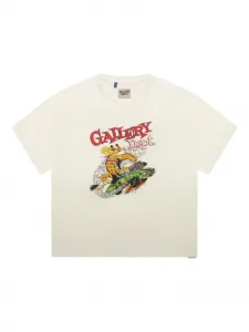 Футболка с графичным принтом Gallery Dept., слоновая кость