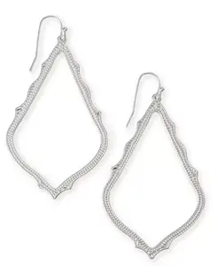 Подробные серьги-подвески Kendra Scott, silver