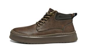 HLA Мужские мид-топ скейтборд кроссовки коричневые, цвет Brown