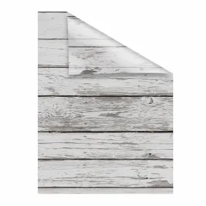 LICHTBLICK ORIGINAL оконная пленка "Bretter-Vintage", 1 шт., непрозрачная, структурированные клейкие точки 50х50 см, белый