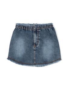 Chiara Ferragni джинсовая юбка с бахромой, синий