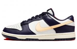 Мужские кроссовки для скейтбординга Nike Dunk Low, темно-синий