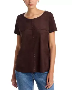 Топ из искусственной замши Single Thread, коричневый