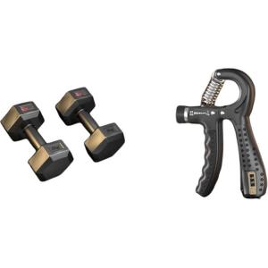 Гантели LiNing, универсальные, для комплексных фитнес-упражнений, ПВХ, 4-10 кг., arm strength muscle building set