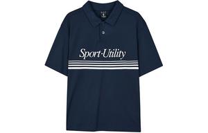 Skechers Мужская поло темно-синего цвета