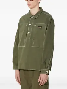 Рубашка с контрастной строчкой Stan Ray, зеленый