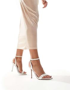 Босоножки широкого кроя на каблуке ASOS DESIGN Nali цвета слоновой кости