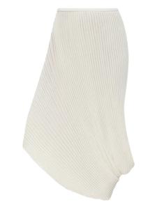 Асимметричная плиссированная юбка Issey Miyake, белый