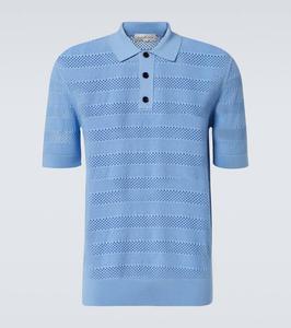 Вязаная поло Dries Van Noten, Blue
